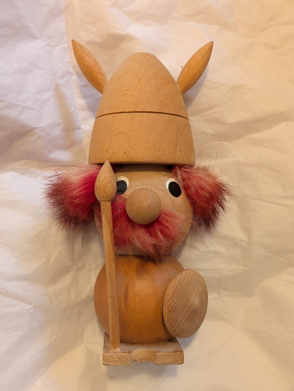 Vintage MCM Teak Viking Figure Norway Scandanavia